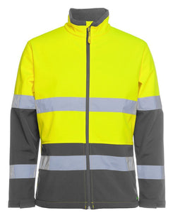 20 Custom Branded Hi Vis (D+N) Water Resistant Softshell Jackets for $59 per jacket