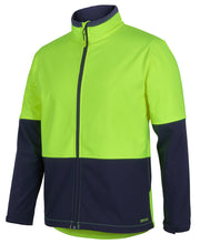 Load image into Gallery viewer, 20 Custom Branded Hi Vis Water Resit Softshell Jackets for $47.50 per item
