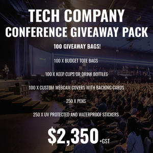 Tech Company Conference Giveaway Pack - 100 Giveaway bags!