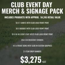 Load image into Gallery viewer, Club Event Day Merch &amp; Signage Pack - 110+ Items! (RRP $4,245)
