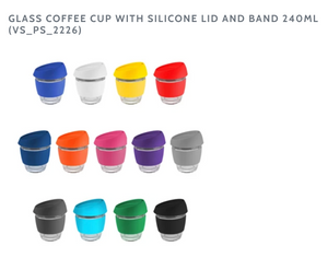 100 Custom Branded Reusable Coffee Cups for $10.90+GST per item