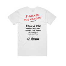 Load image into Gallery viewer, ROCK THE RANGES - Mens White Tee
