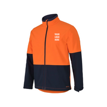 Load image into Gallery viewer, 20 Custom Branded Hi Vis Water Resit Softshell Jackets for $47.50 per item

