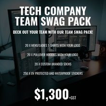 Load image into Gallery viewer, Tech Company Team Swag Pack - Swag for 20 people!
