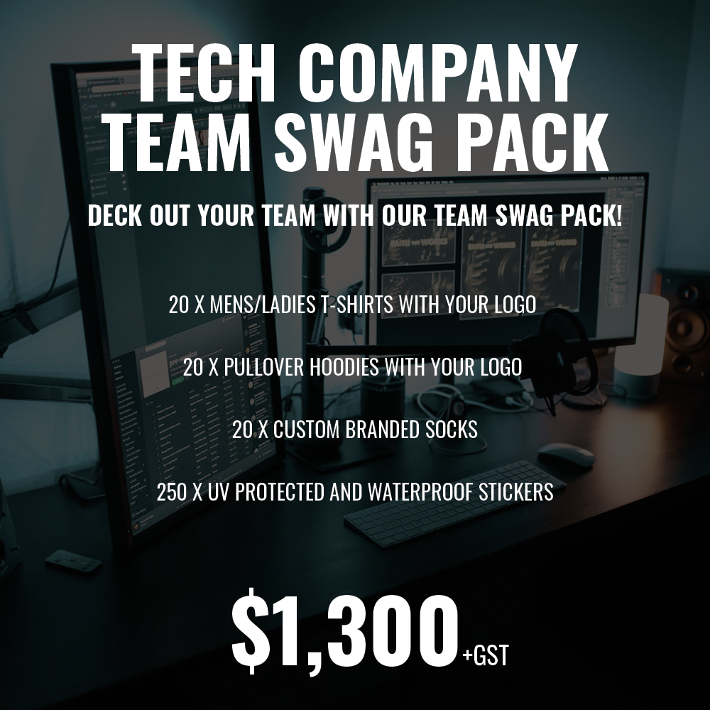 Tech Company Team Swag Pack - Swag for 20 people!
